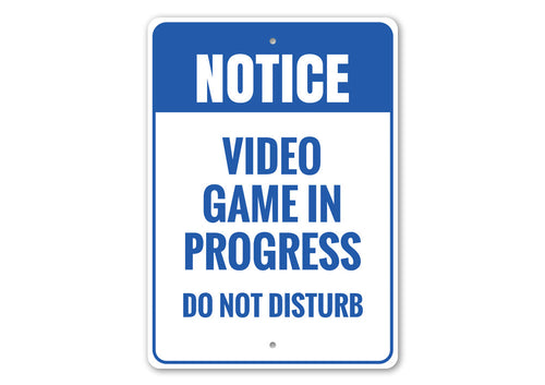 Do Not Disturb Video Game Sign