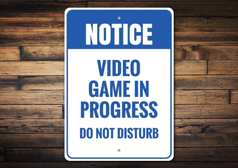 Do Not Disturb Video Game Sign