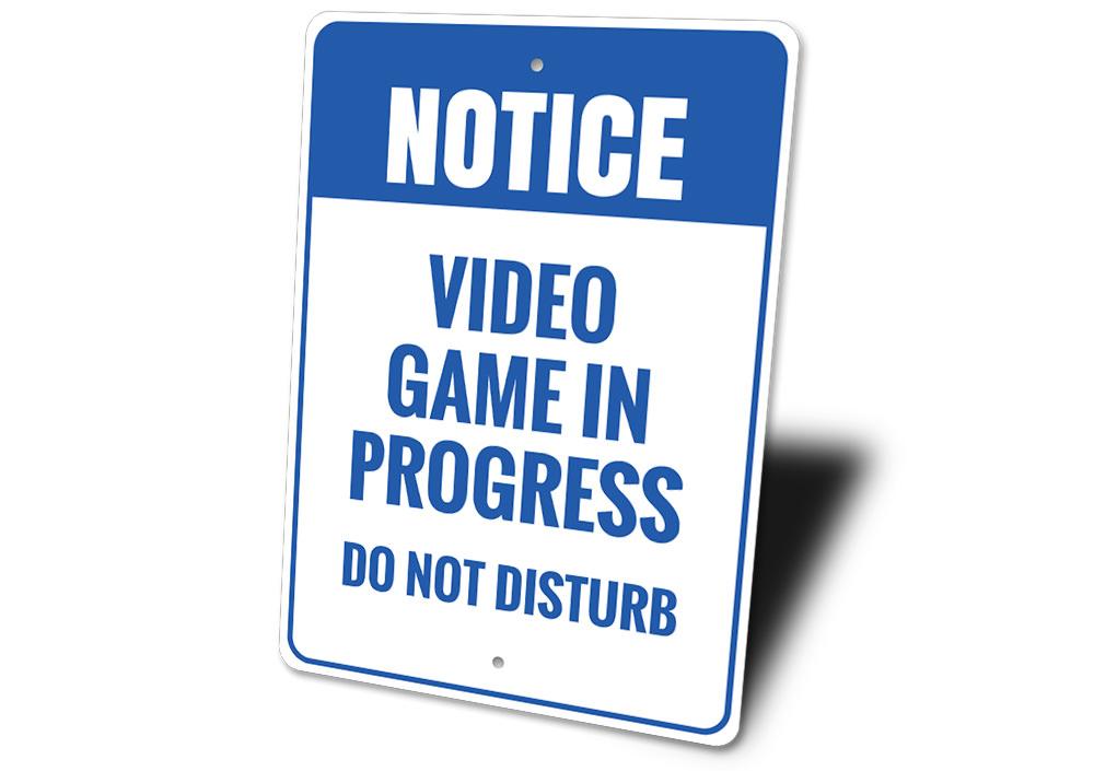 Do Not Disturb Video Game Sign