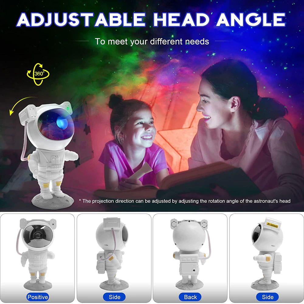 Astronaut Projector Galaxy Starry Sky Night Light Ocean Star LED Lamp