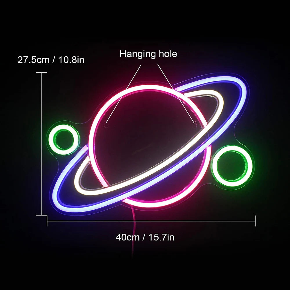 Large Size Good Vibes Neon Signs for Room Decor Game Shaped LED Neon