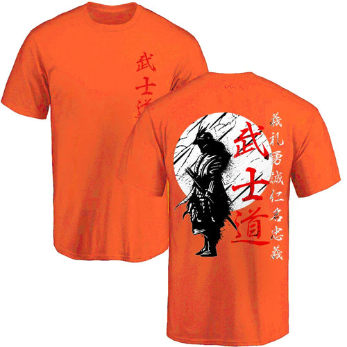 Mens Japanese Samurai Short Sleeve T shirt