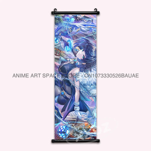 Genshin Impact Hanging Painting Hu Tao Home Decor Canvas Anime Poster