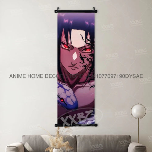 Uzumaki Naruto Posters Sasuke Home Decor Uchiha Madara Hanging