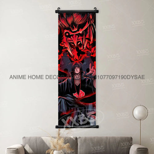 Uzumaki Naruto Posters Sasuke Home Decor Uchiha Madara Hanging