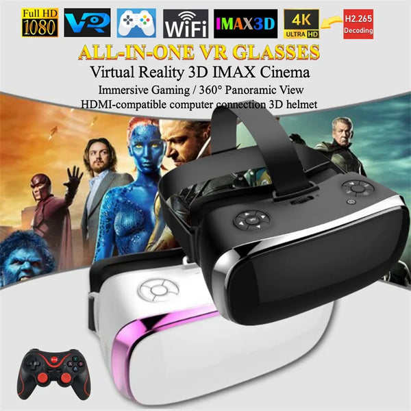 All-in-One VR Glasses Virtual Reality IMAX Cinema Headset Helmet 360°