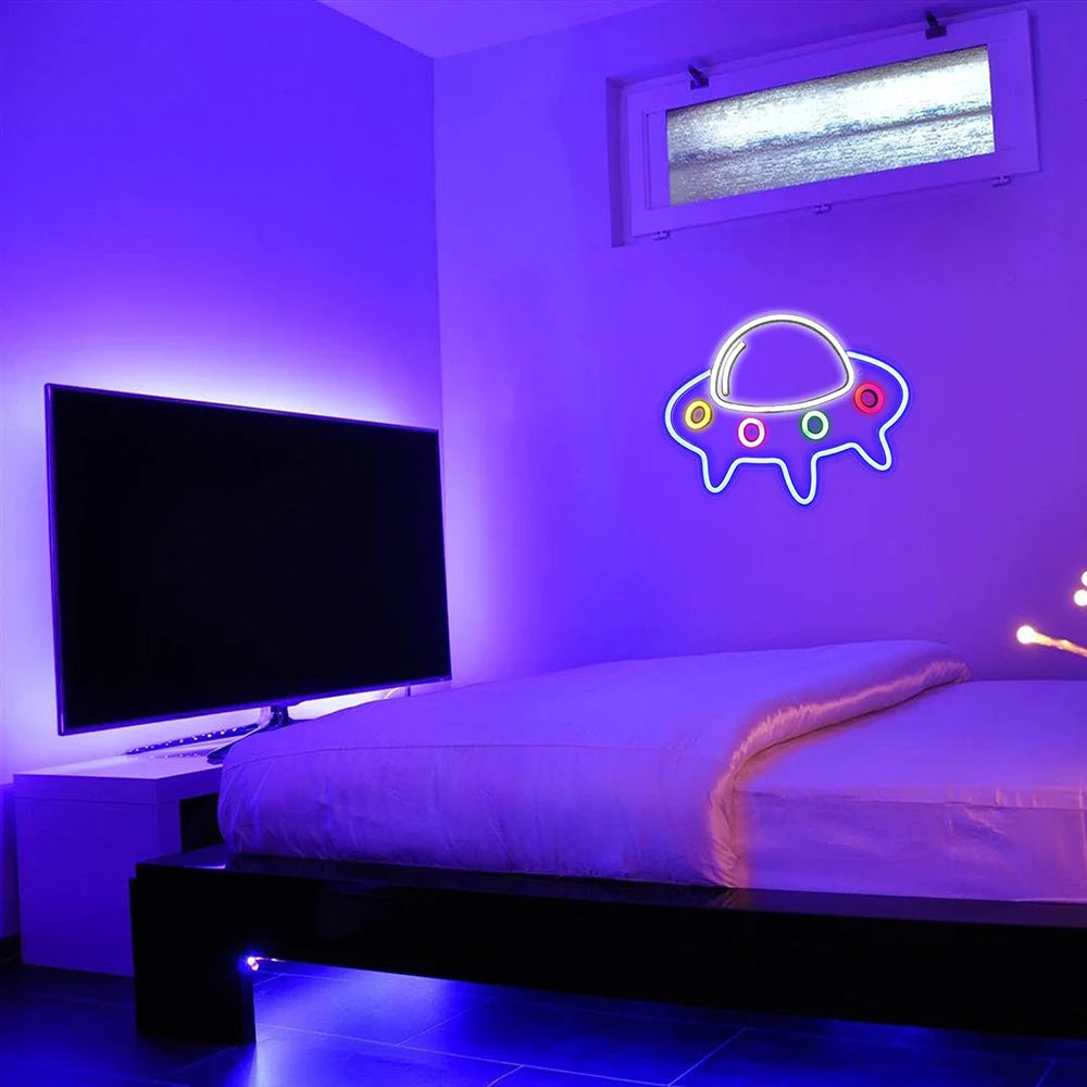 Large Size Good Vibes Neon Signs for Room Decor Game Shaped LED Neon