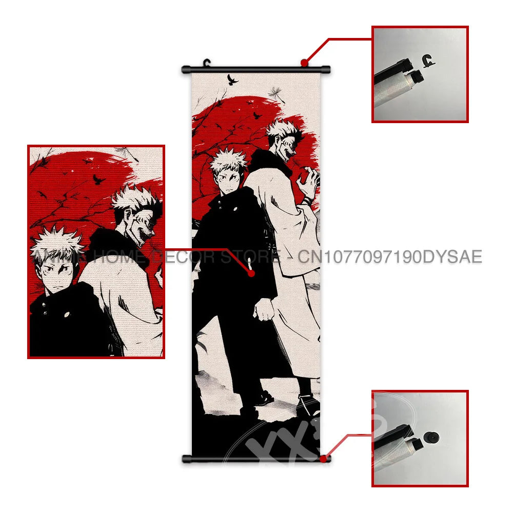 Jujutsu Kaisen Posters Gojo Satoru Canvas Scrolls Picture Panda Home