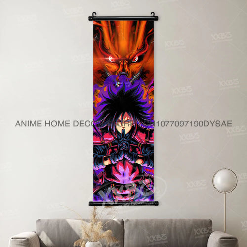 Uzumaki Naruto Posters Sasuke Home Decor Uchiha Madara Hanging