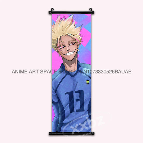 Blue Lock Hanging Painting Anime Poster Reo Mikage Wall Art Canvas