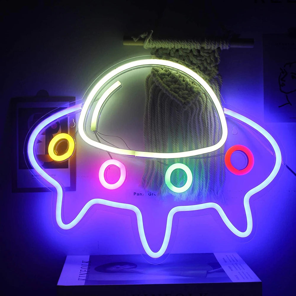 Large Size Good Vibes Neon Signs for Room Decor Game Shaped LED Neon