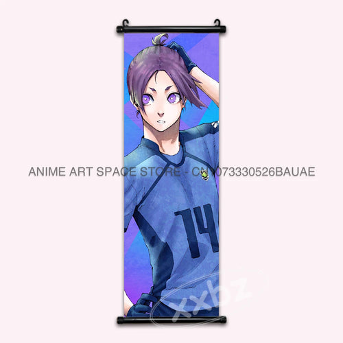 Blue Lock Hanging Painting Anime Poster Reo Mikage Wall Art Canvas