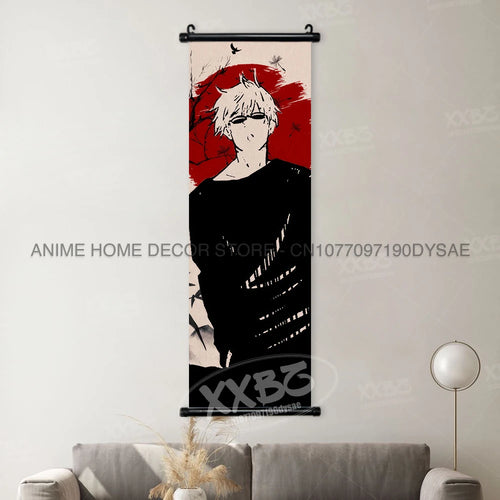 Jujutsu Kaisen Posters Gojo Satoru Canvas Scrolls Picture Panda Home