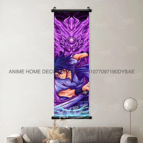 Uzumaki Naruto Posters Sasuke Home Decor Uchiha Madara Hanging