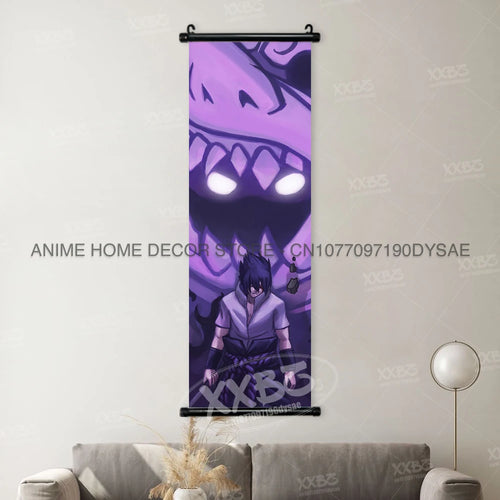 Uzumaki Naruto Posters Sasuke Home Decor Uchiha Madara Hanging