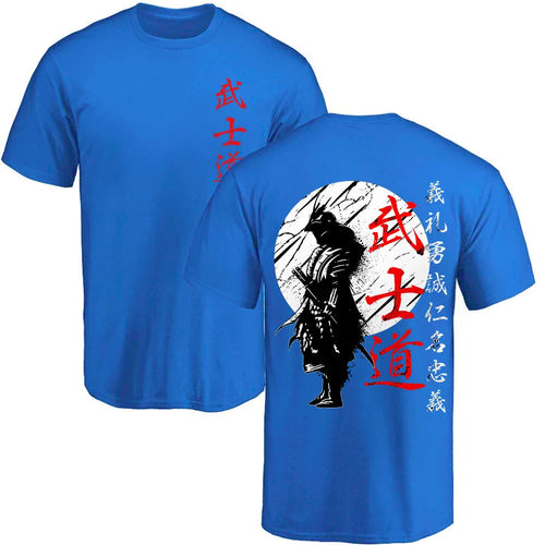 Mens Japanese Samurai Short Sleeve T shirt