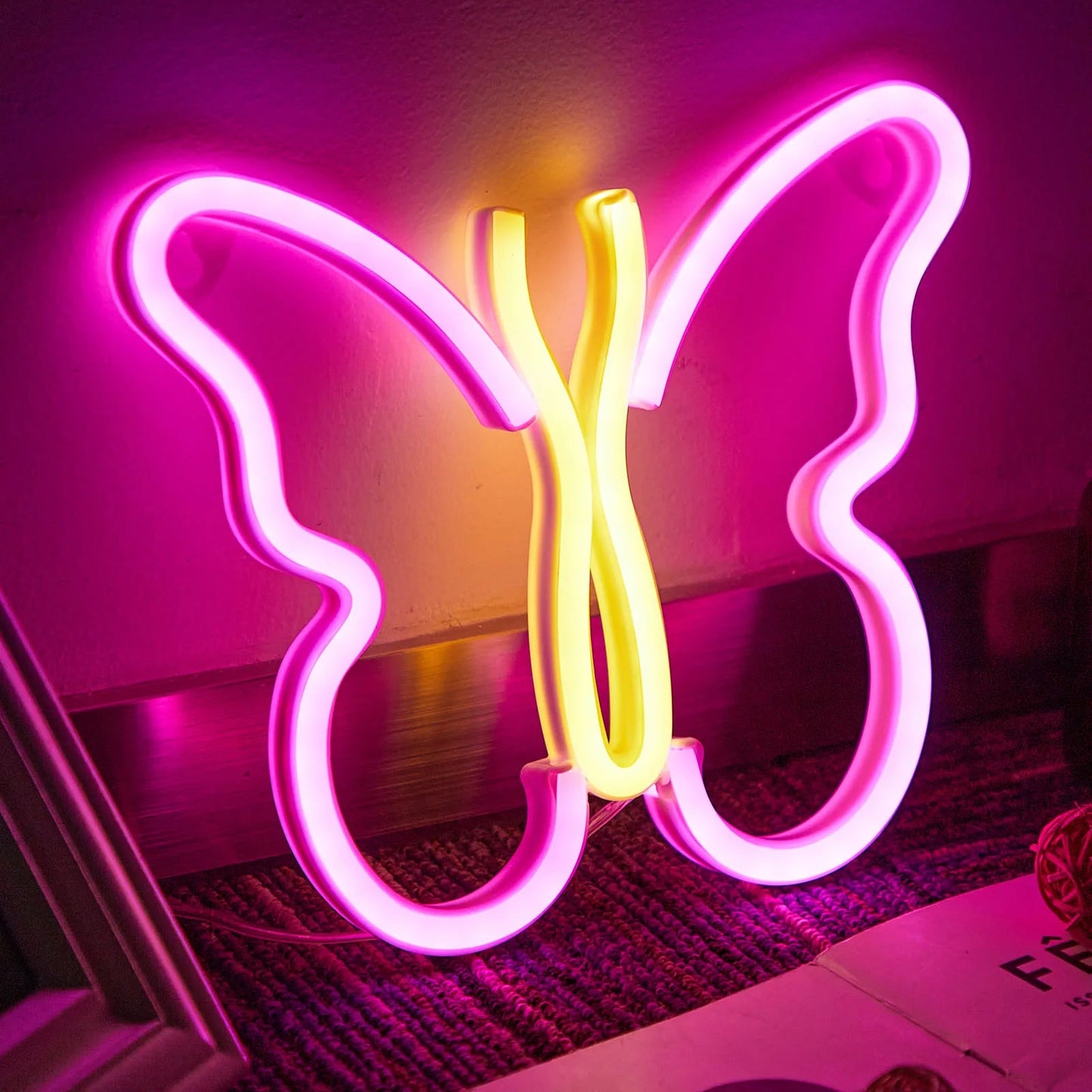 Heart Valentines Day LED Neon Signs Lightning Gaming Room Decoration