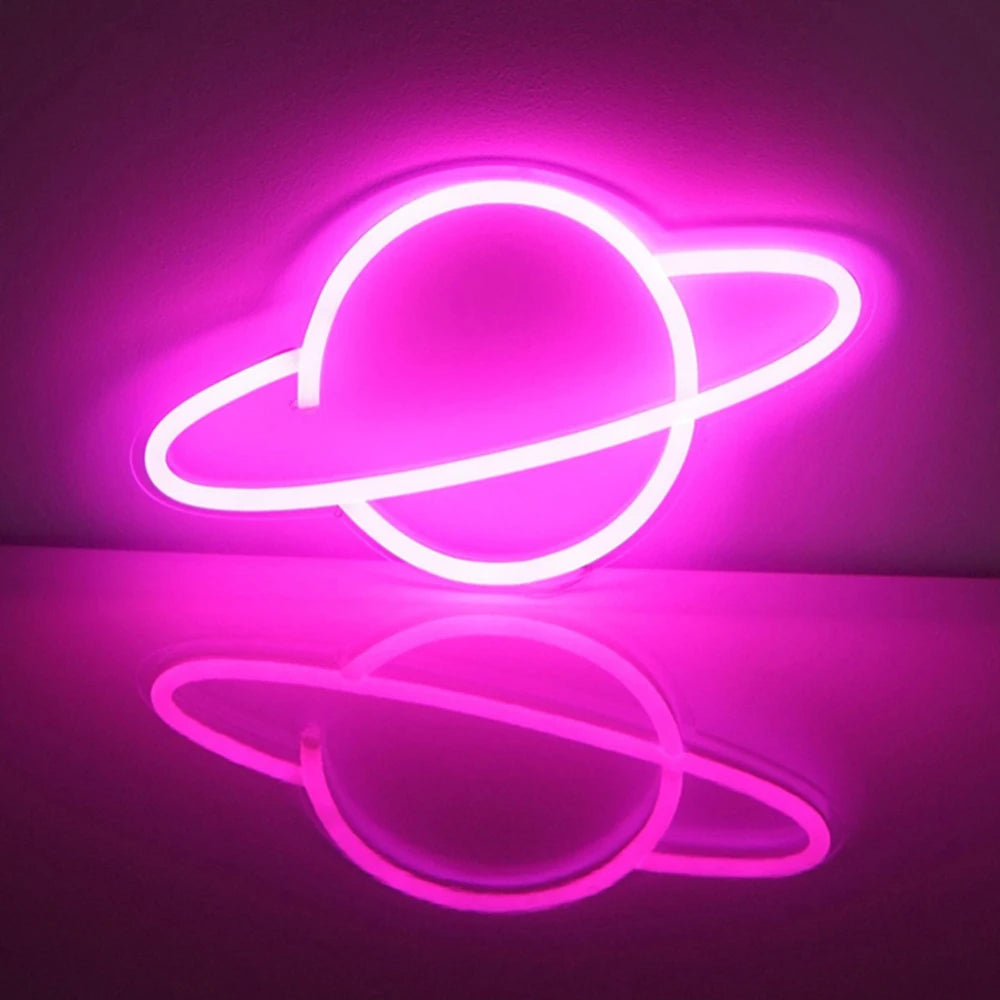 Large Size Good Vibes Neon Signs for Room Decor Game Shaped LED Neon