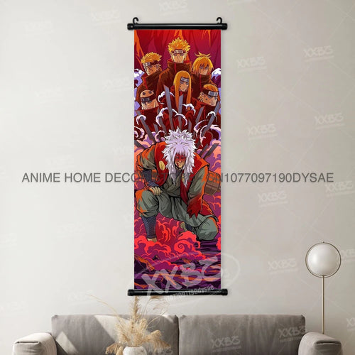 Uzumaki Naruto Posters Sasuke Home Decor Uchiha Madara Hanging