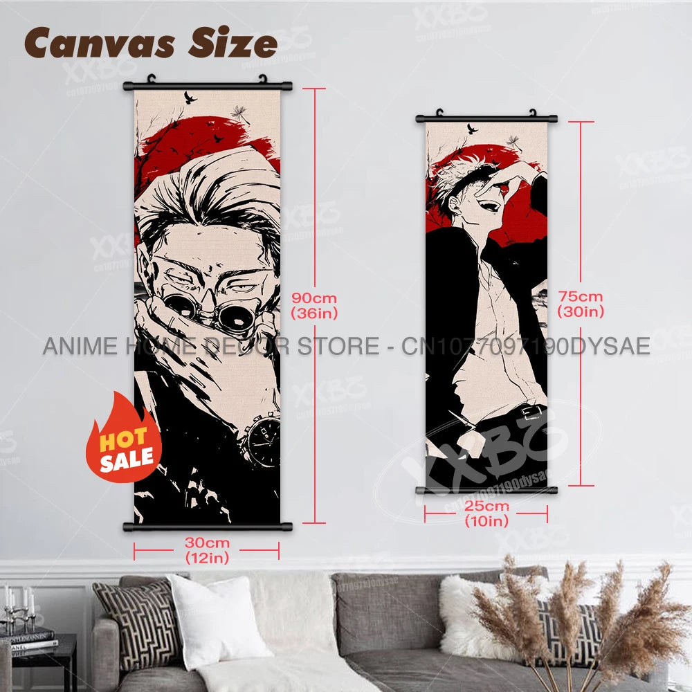 Jujutsu Kaisen Posters Gojo Satoru Canvas Scrolls Picture Panda Home