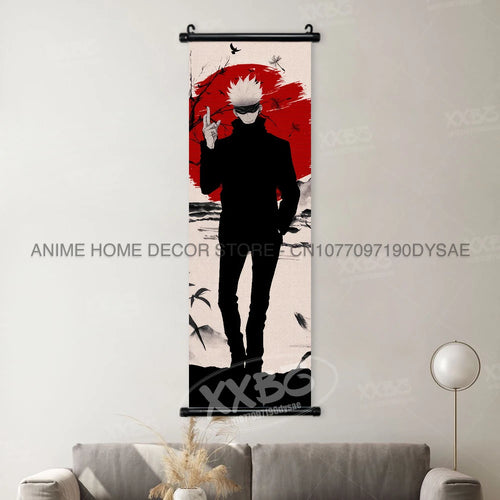 Jujutsu Kaisen Posters Gojo Satoru Canvas Scrolls Picture Panda Home