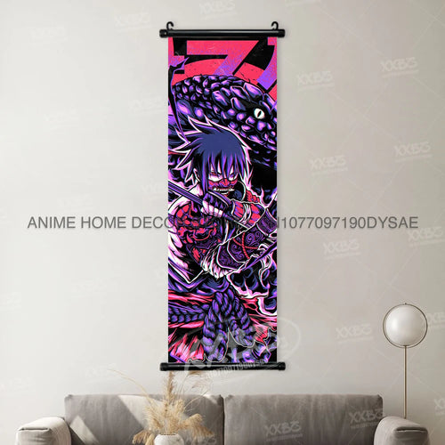 Uzumaki Naruto Posters Sasuke Home Decor Uchiha Madara Hanging