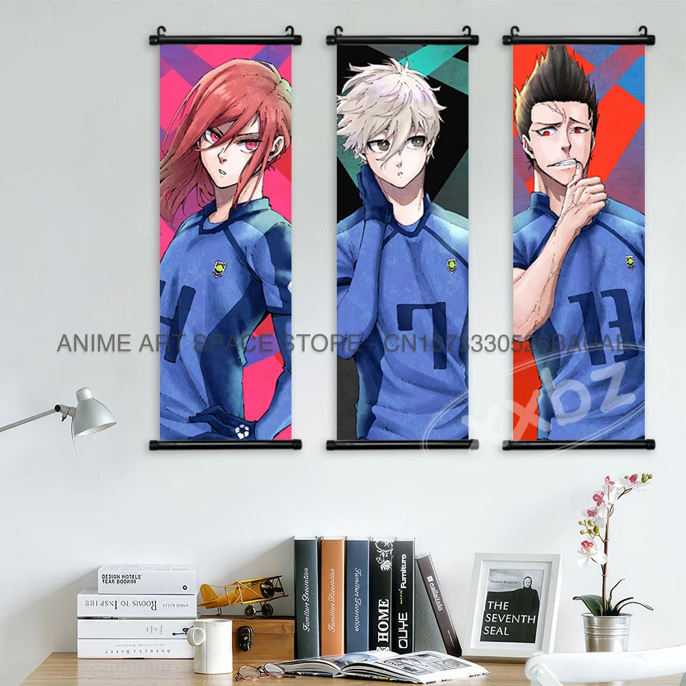 Blue Lock Hanging Painting Anime Poster Reo Mikage Wall Art Canvas