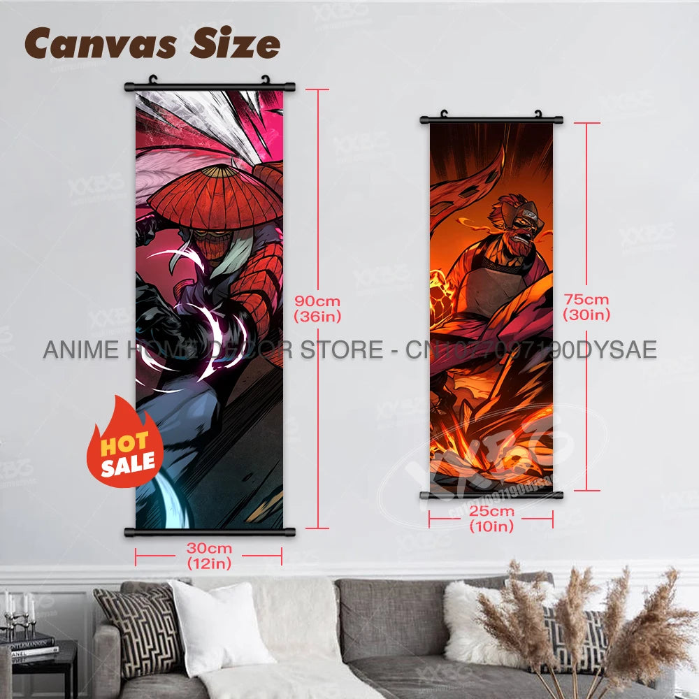 Uzumaki Naruto Posters Sasuke Home Decor Uchiha Madara Hanging