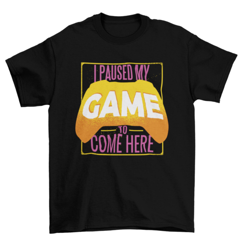 Paused Game T-shirt Design