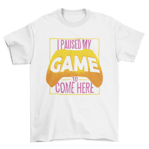 Paused Game T-shirt Design