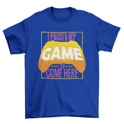 Paused Game T-shirt Design