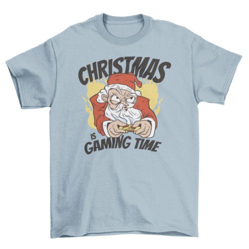 Gaming Santa Christmas t-shirt