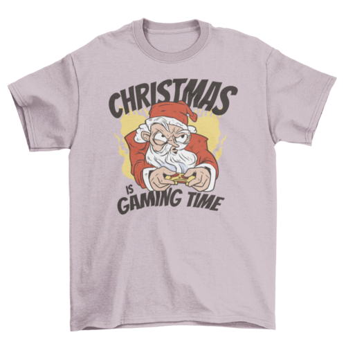 Gaming Santa Christmas t-shirt