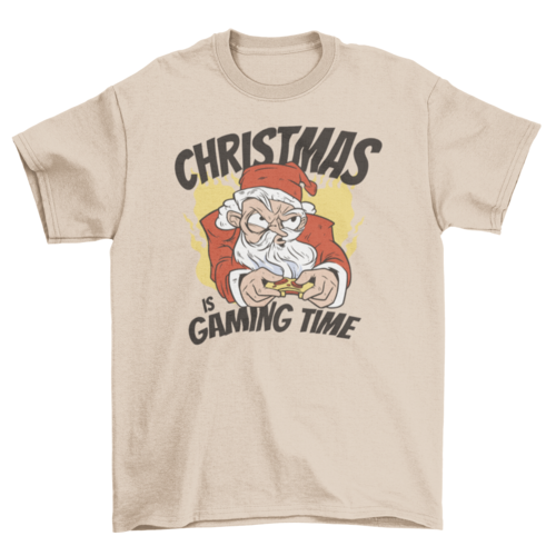 Gaming Santa Christmas t-shirt