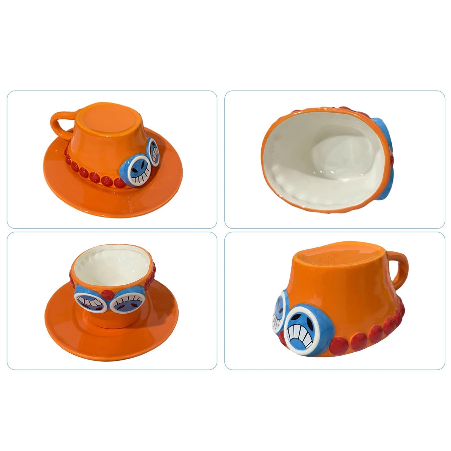 Ace's Hat Anime Coffee Cup One Piece Anime Novelty Mugs Fans Gifts