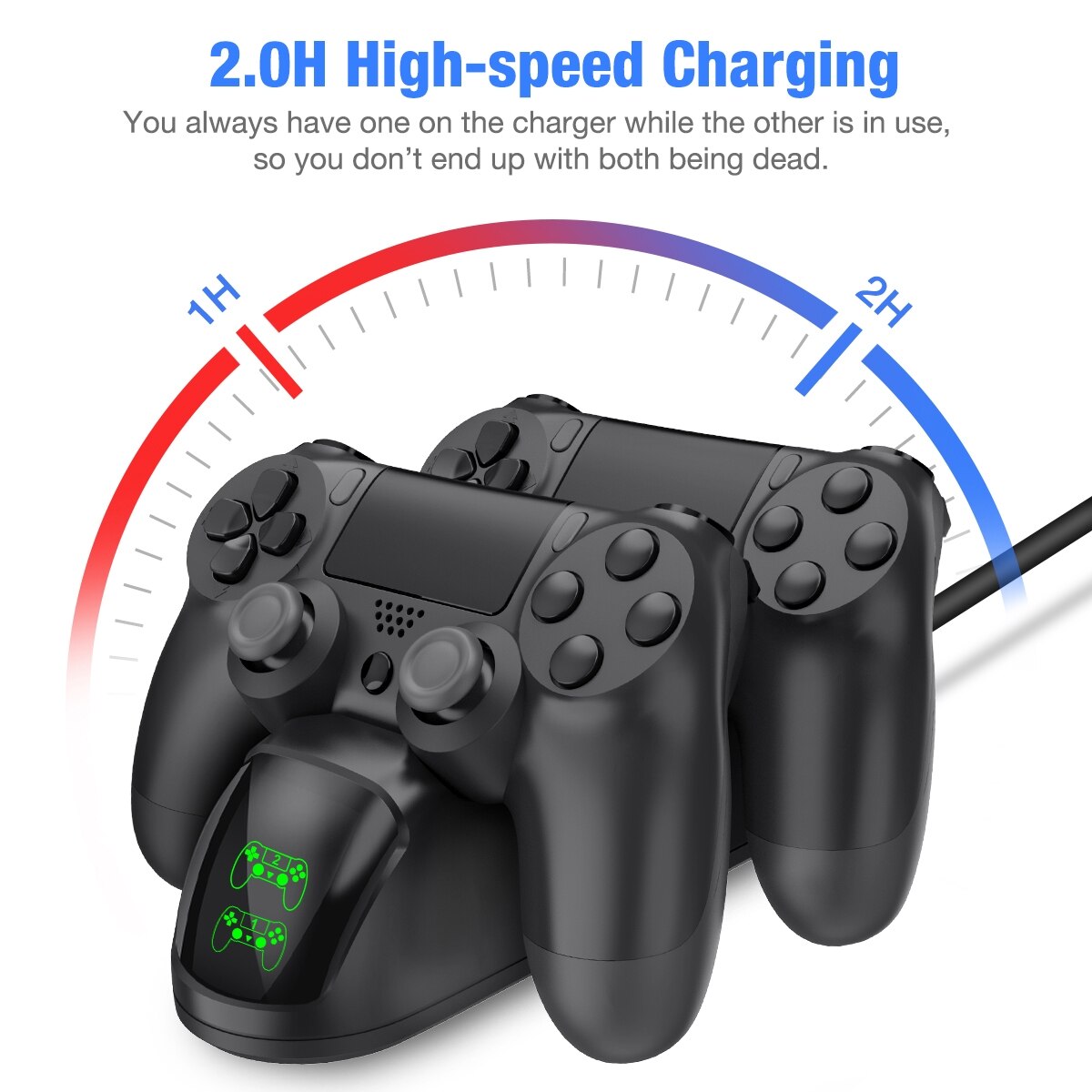 Controller Charger Stand For PS4 Fast Charging Station For Playstation