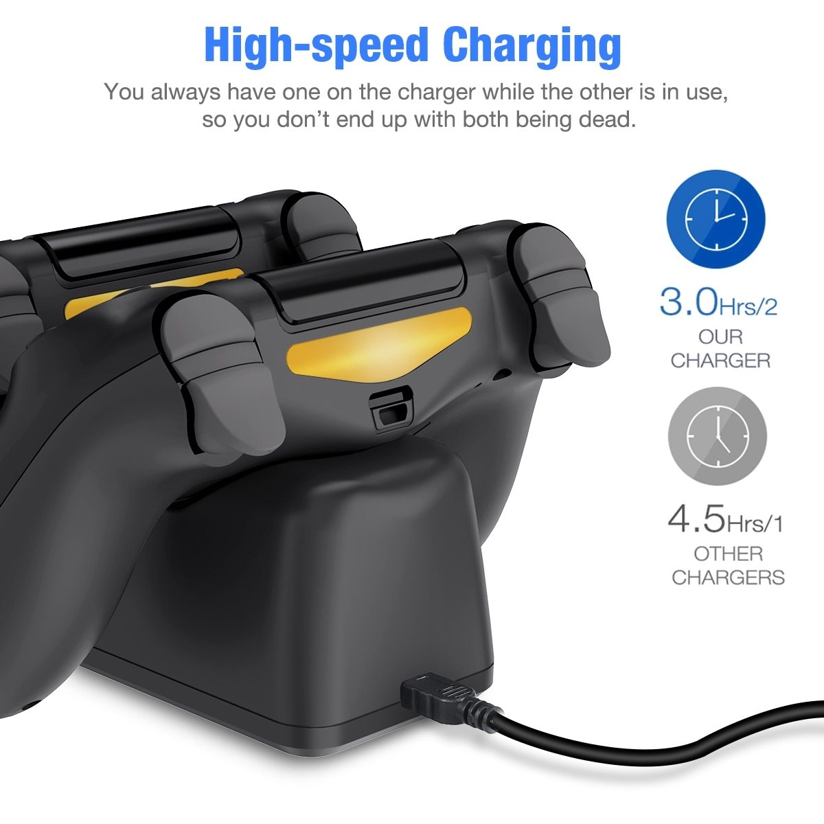 Controller Charger Stand For PS4 Fast Charging Station For Playstation