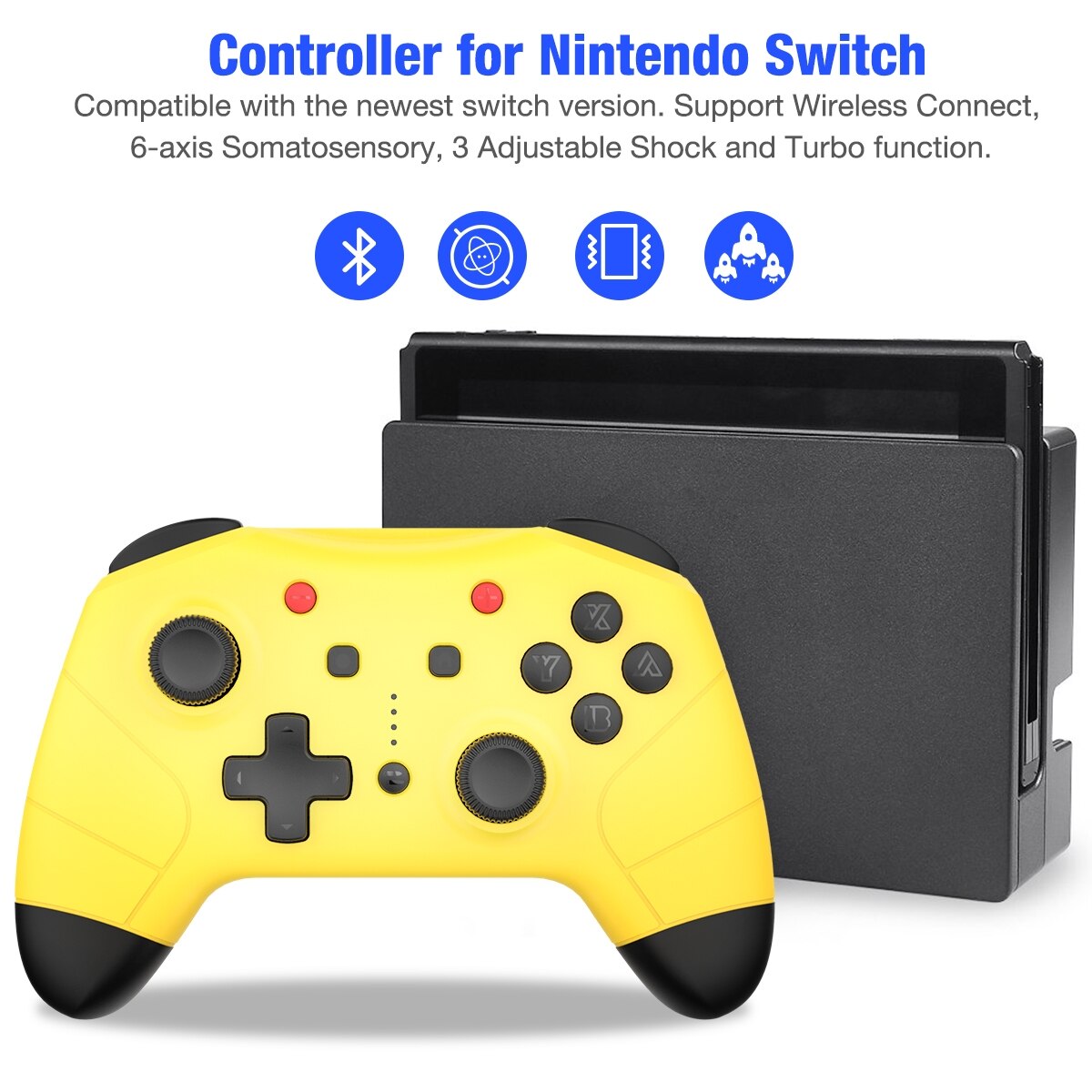 Pro Controllers for Nintendo Switch/Switch Lite Wireless Gamepad Video