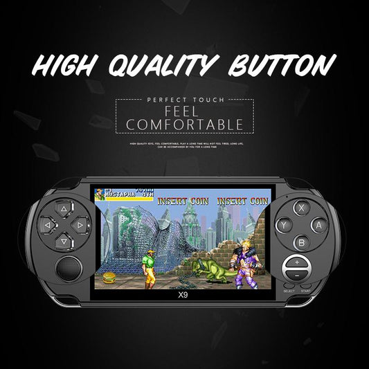 Video Game Console 5.0 Inch Large Screen Handheld Gamer Player Support